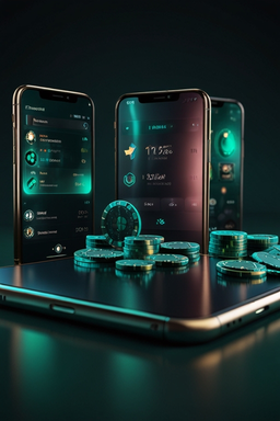 Móvil con la app de Luck Leopard