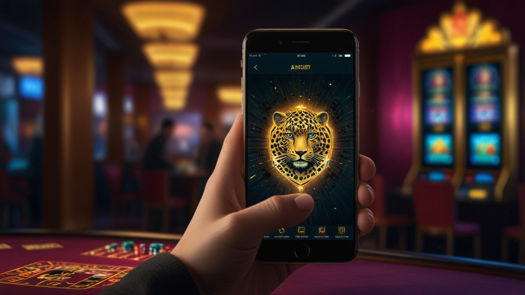 Usuario revisando permisos y seguridad de Luckleopard App en el móvil
